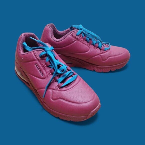 LIKE NEW Skechers Red Memory Foam Sneakers - Picture 1 of 8